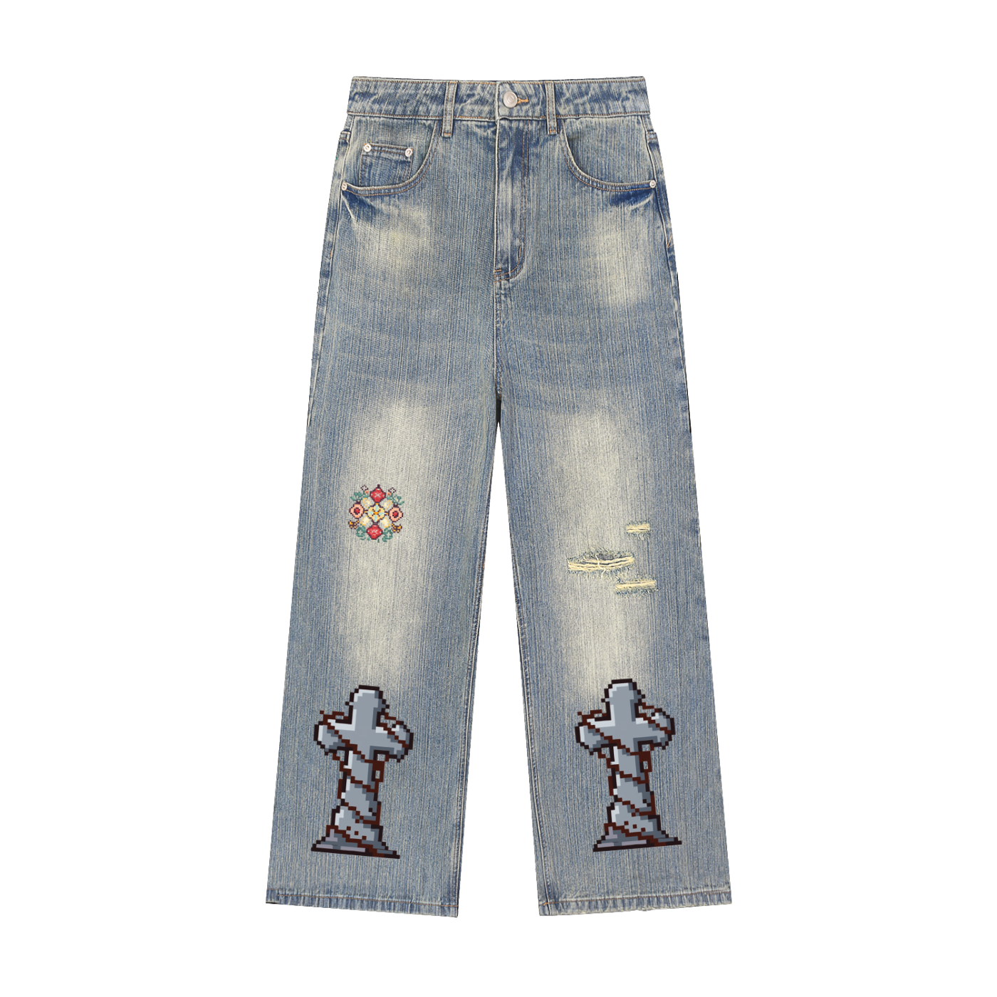 Jabhaus women’s Denim Wide Leg Jeans
