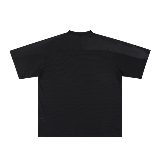 Oversized Mesh V-Neck Soccer Jersey