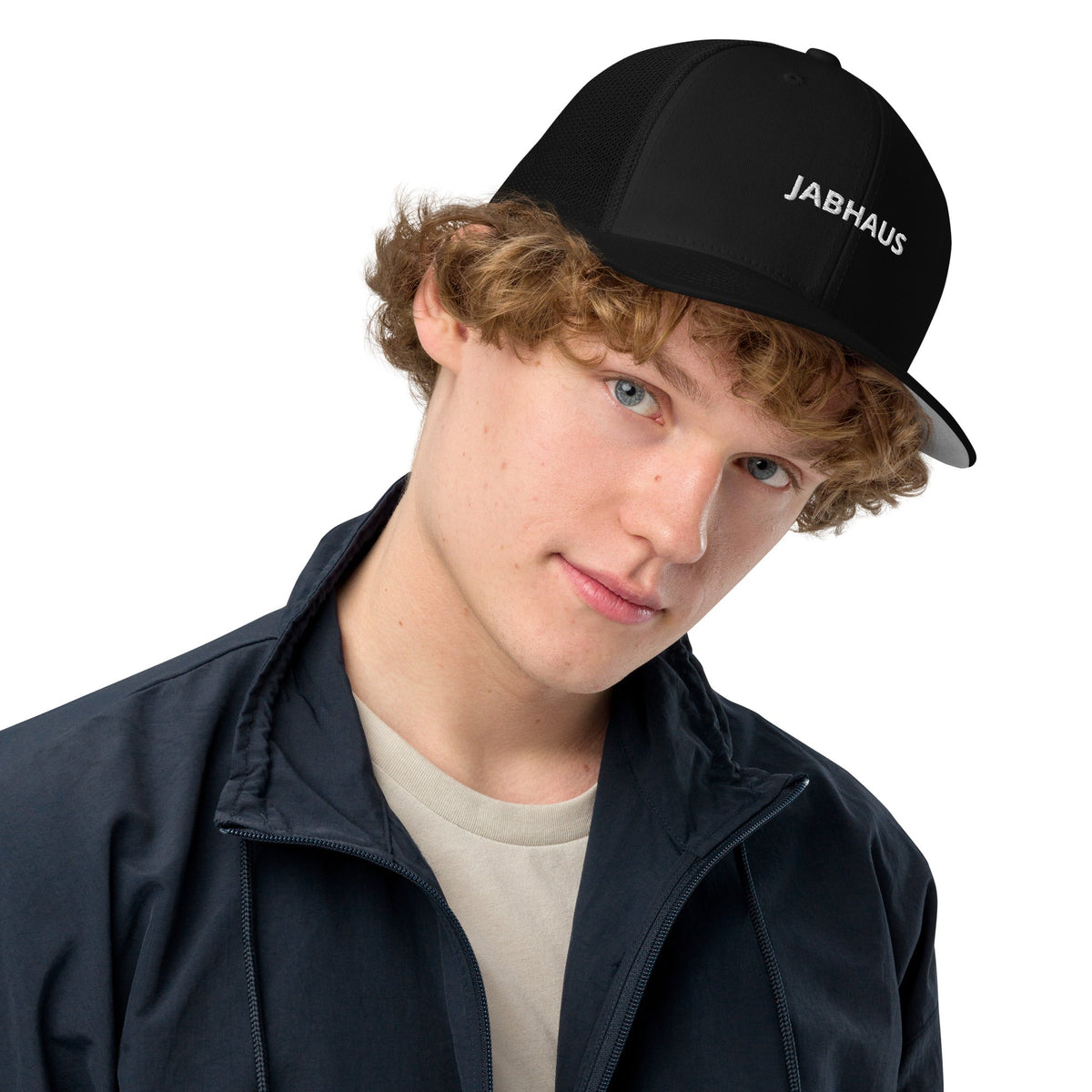 JABHAUS Closed-Back Trucker Cap – Mesh Baseball Hat | Refined Streetwear