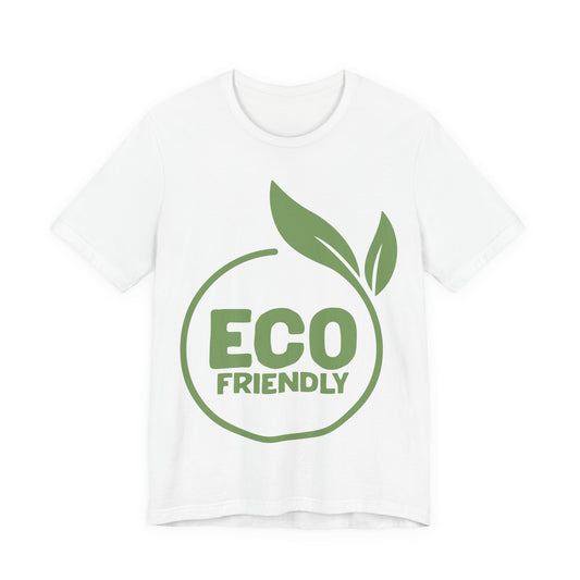 Eco-Friendly T-Shirt — Green Leaf Sustainable Message Tee
