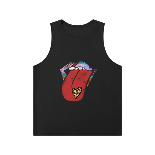 Men's Solid Color Crewneck Tank Top