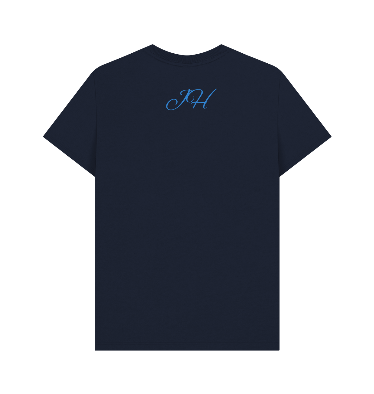 Navy Blue Printed T-shirt Back