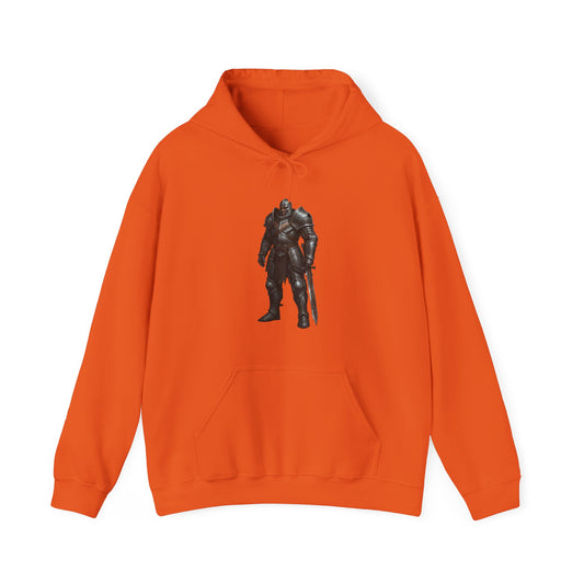 Knight Armor Hoodie — Medieval Warrior Graphic Hooded Sweatshirt