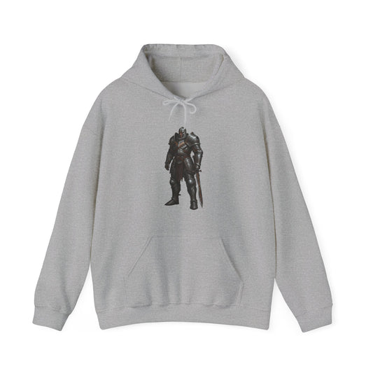 Knight Armor Hoodie — Medieval Warrior Graphic Hooded Sweatshirt