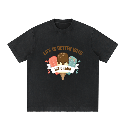 Jabhaus Life Is Better With Ice‑Cream Graphic T‑Shirt