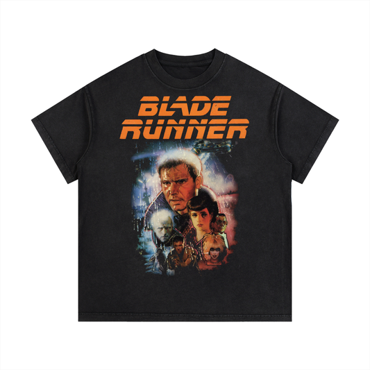 Jabhaus Blade Runner Retro Movie Poster Graphic T‑Shirt