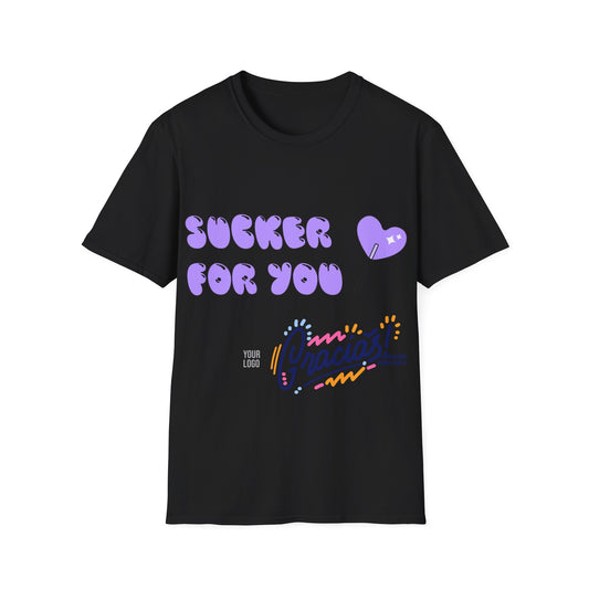 Jabhaus "Sucker For You" Retro Heart Graphic T‑Shirt