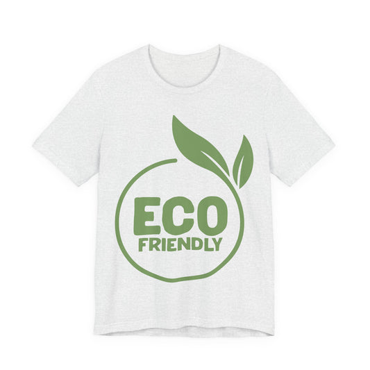 Eco-Friendly T-Shirt — Green Leaf Sustainable Message Tee