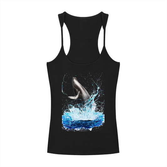 Slim Fit Ribbed Racerback Tank Top