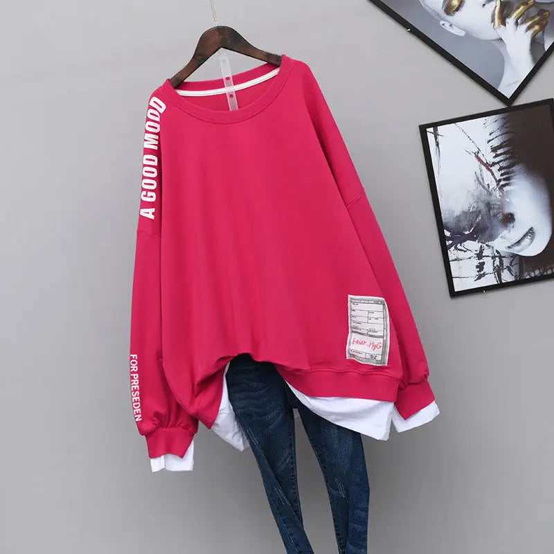 Women's Aesthetic Kpop Anime Graphic Long Sleeve T-Shi