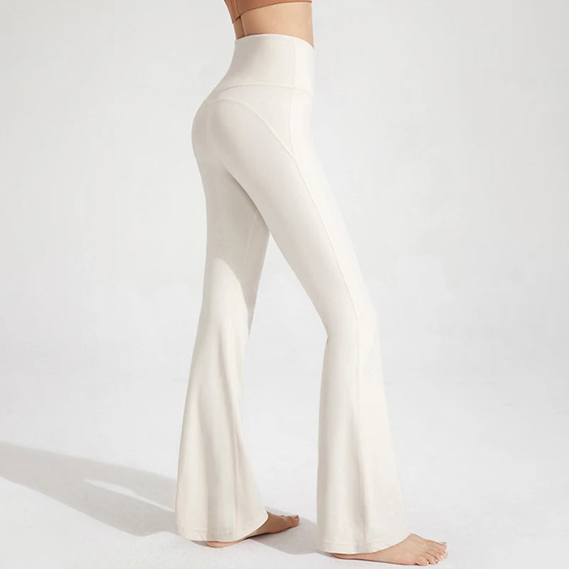 Women's High Waisted Bell Bottom Yoga Pants - Flare Leg Activewear