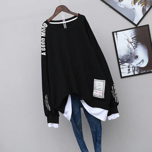 Women's Aesthetic Kpop Anime Graphic Long Sleeve T-Shi