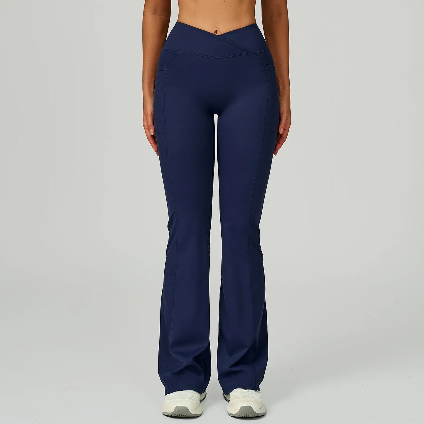 Women's High Waist Flared Fitness Pants - Hip Lift Yoga Leggings