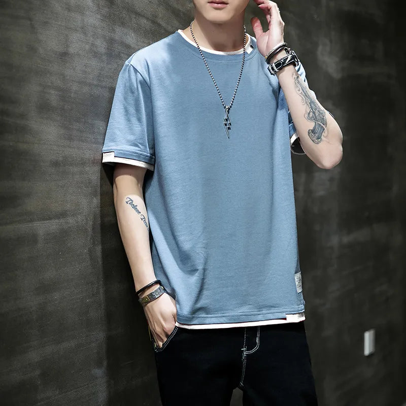 Men’s Pure Cotton Casual Short Sleeve T-Shirt