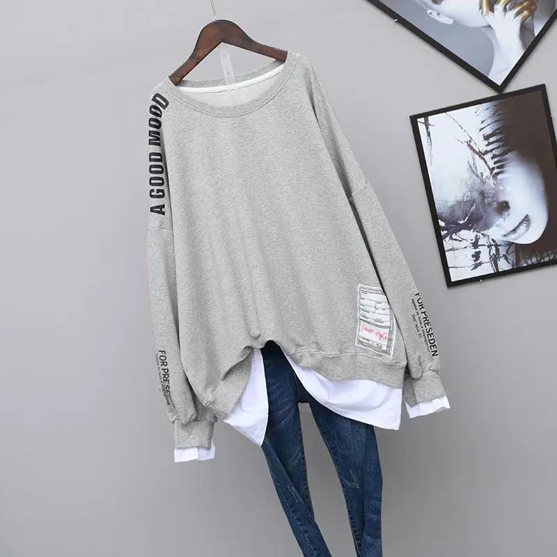 Women's Aesthetic Kpop Anime Graphic Long Sleeve T-Shi