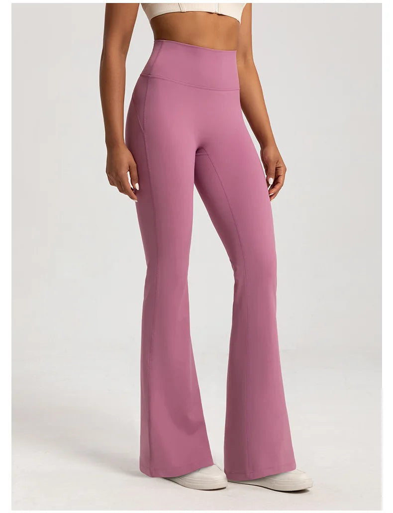 Women's High Waisted Bell Bottom Yoga Pants - Flare Leg Activewear