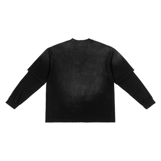 Jabhaus Death or Glory Faded Long sleeve Layered Tee.