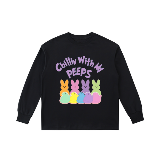 Kids' Quick-Dry Cotton Long-Sleeve Tee