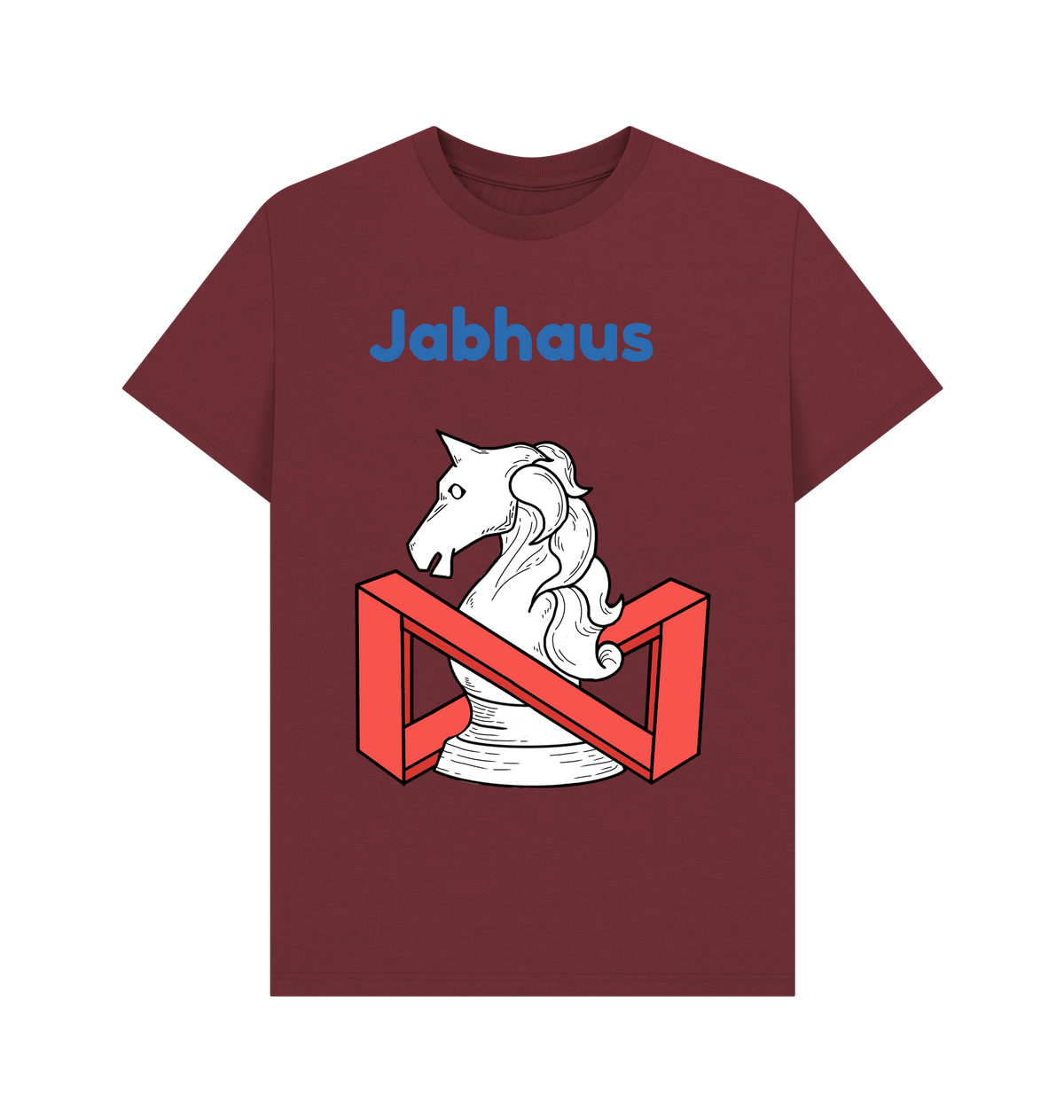 Red Wine Printed T-shirt Front