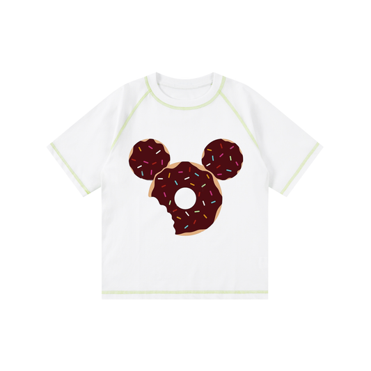 Loose Contrast-Stitched Kids' T-Shirt