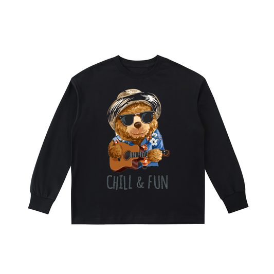 Kids' Quick-Dry Cotton Long-Sleeve Tee