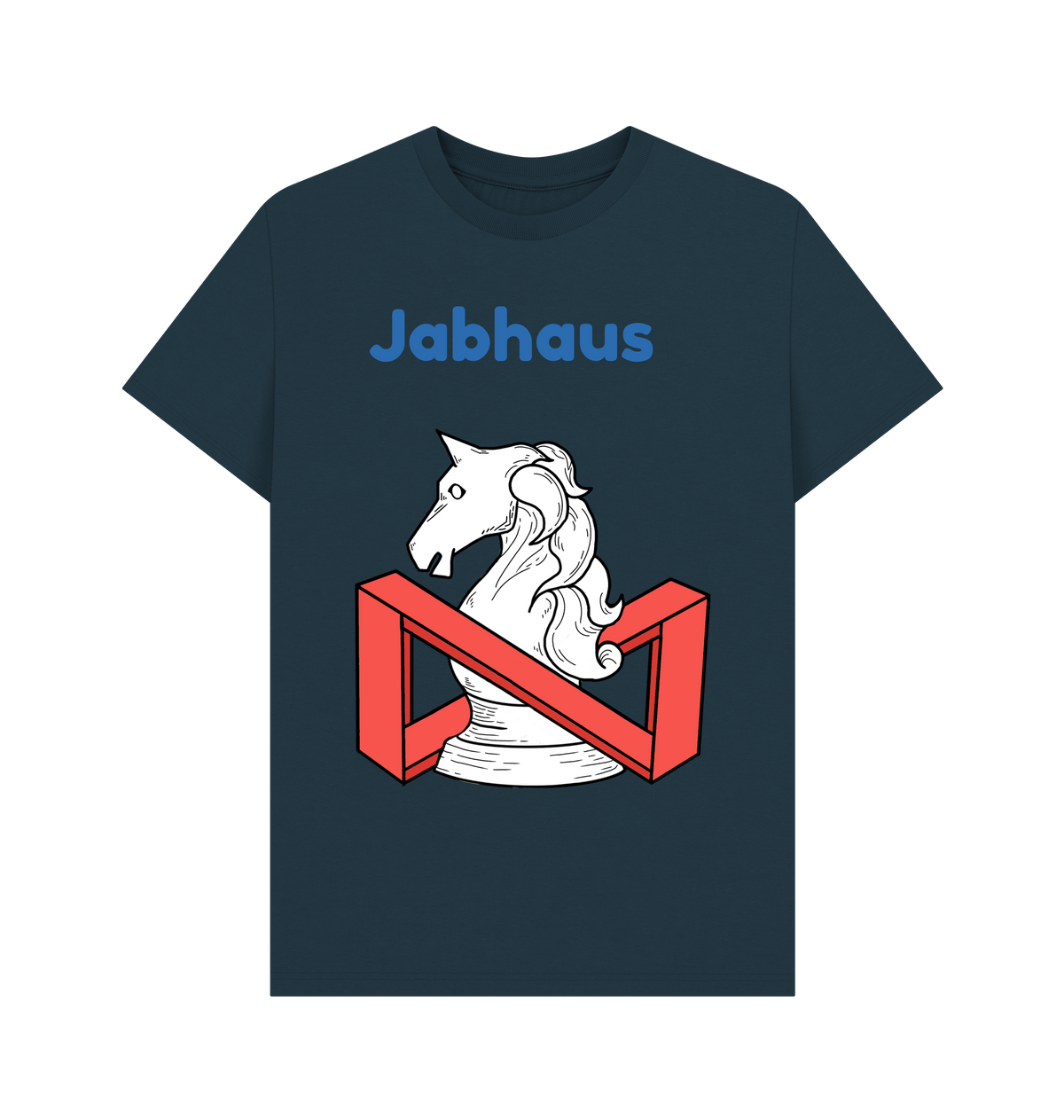 Denim Blue Printed T-shirt Front