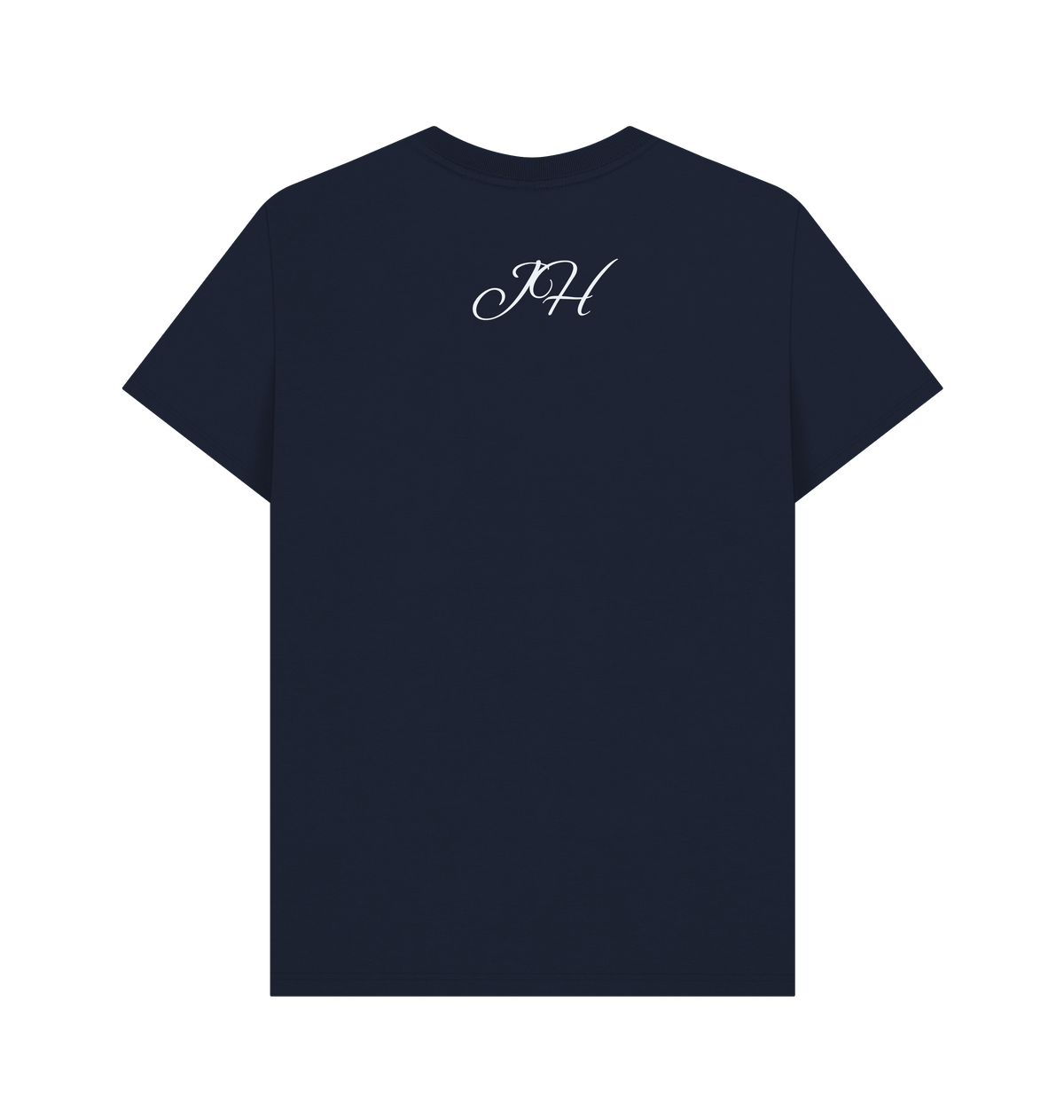 Navy Blue Printed T-shirt Back
