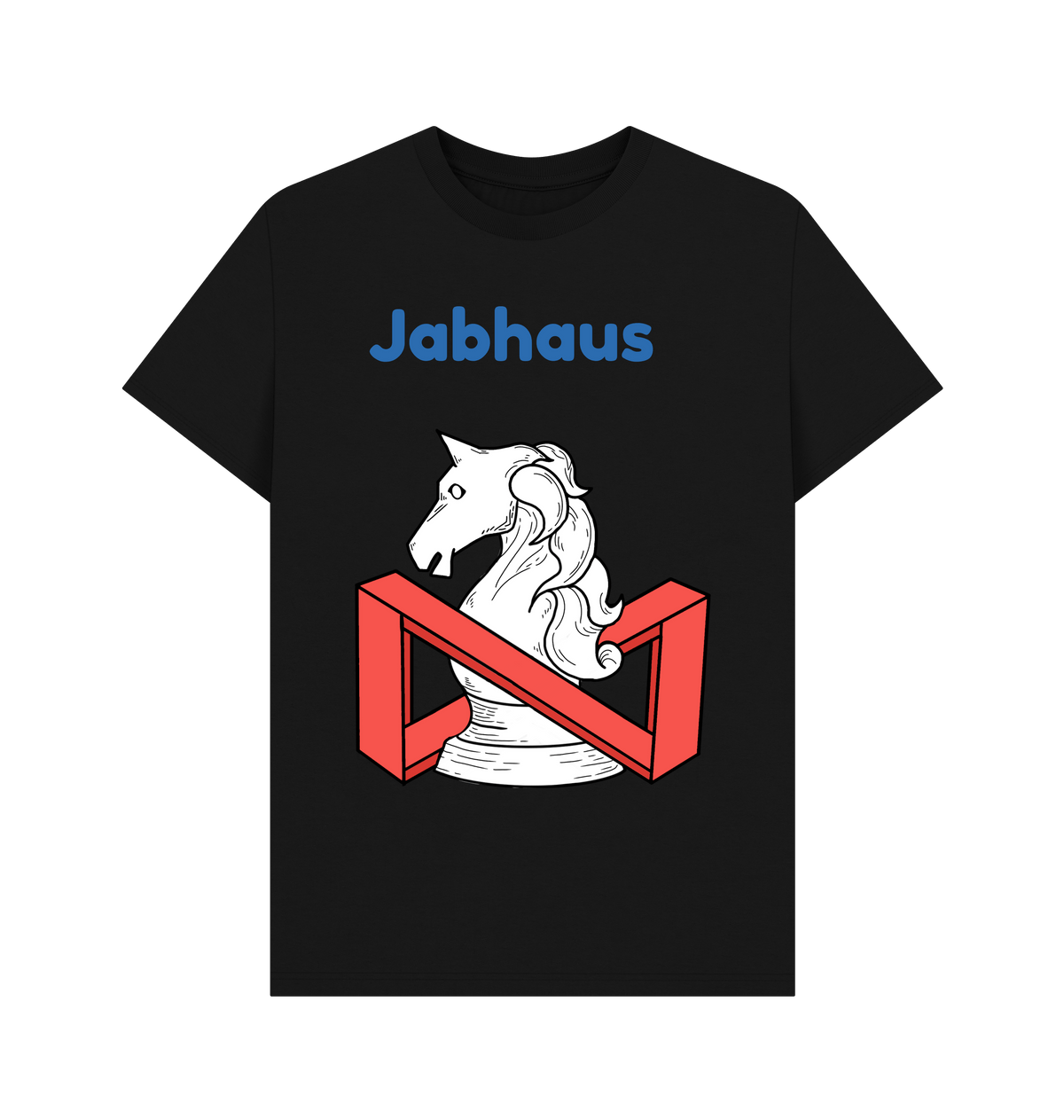 Black Printed T-shirt Front
